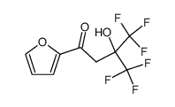 4,4,4-trifluoro-1-(furan-2-yl)-3-hydroxy-3-(trifluoromethyl)butan-1-one Structure