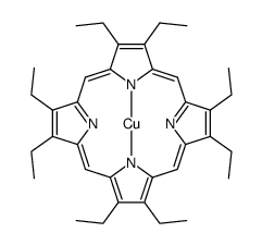 2,3,7,8,12,13,17,18-Octaethyl-21H,23H-porphine copper(II) Structure