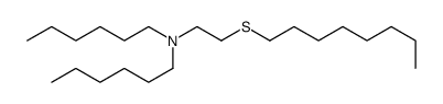 N-hexyl-N-(2-octylsulfanylethyl)hexan-1-amine Structure