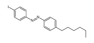 (E)-1-(4-Hexylphenyl)-2-(4-iodophenyl)diazene结构式
