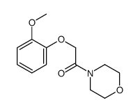 2-(2-methoxyphenoxy)-1-morpholin-4-ylethanone结构式