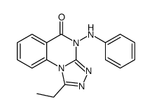 4-anilino-1-ethyl-[1,2,4]triazolo[4,3-a]quinazolin-5-one结构式