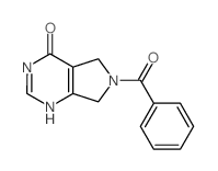 4H-Pyrrolo[3,4-d]pyrimidin-4-one,6-benzoyl-3,5,6,7-tetrahydro- structure