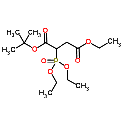 4-Ethyl 1-(2-methyl-2-propanyl) 2-(diethoxyphosphoryl)succinate Structure