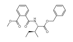 benzyl (2S,3S)-N-[2-(methoxycarbonyl)-benzoyl]-2-amino-3-methyl-pentanoate结构式