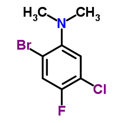 2-Bromo-5-chloro-4-fluoro-N,N-dimethylaniline结构式