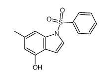 6-methyl-1-(phenylsulfonyl)-1H-indol-4-ol Structure