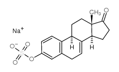 Estra-1,3,5(10),7-tetraen-17-one, 3-(sulfooxy)-, sodium salt Structure