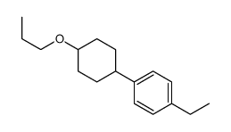 1-ethyl-4-(4-propoxycyclohexyl)benzene结构式