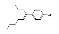 4-[1-Butyl-hexen-(1)-yl]-phenol结构式