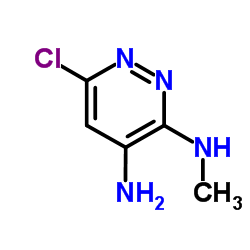 6-氯-N3-甲基-3,4-哒嗪二胺结构式