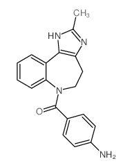 (4-Aminophenyl)(4,5-dihydro-2-methylimidazo[4,5-d][1]benzazepin-6(1H)-yl)methanone hydrochloride Structure