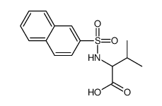 N-(2-Naphthalenylsulfonyl)-D-valine Structure