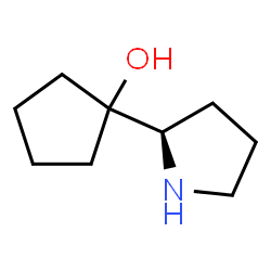 Cyclopentanol, 1-(2-pyrrolidinyl)-, (R)- (9CI) Structure
