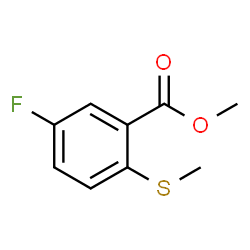 Methyl 5-fluoro-2-(methylthio)benzoate Structure