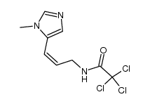 N[3(1-methyl-1H-imidazol-5-yl)allyl]-trichloroacetamide Z Structure