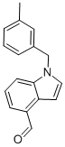 1-[(3-methylphenyl)methyl]-1h-indole-4-carboxaldehyde结构式