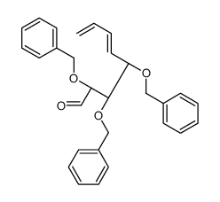 (2R,3S,4S)-2,3,4-tris(phenylmethoxy)octa-5,7-dienal结构式