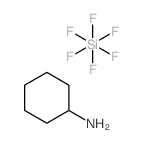 cyclohexanamine compound with hexafluoro-l6-silane (1:1) Structure