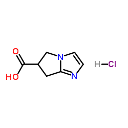 6,7-Dihydro-5H-pyrrolo[1,2-a]imidazole-6-carboxylic acid hydrochloride Structure
