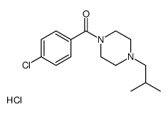 1-(p-Chlorobenzoyl)-4-isobutylpiperazine hydrochloride结构式