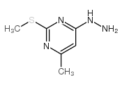 4-HYDRAZINO-6-METHYL-2-(METHYLTHIO)PYRIMIDINE结构式