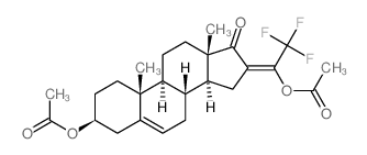 [16-(1-acetyloxy-2,2,2-trifluoro-ethylidene)-10,13-dimethyl-17-oxo-2,3,4,7,8,9,11,12,14,15-decahydro-1H-cyclopenta[a]phenanthren-3-yl] acetate Structure