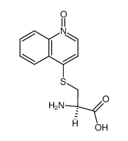 S-(1-Oxido-4-quinolyl)cysteine结构式