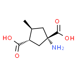 1,3-Cyclopentanedicarboxylicacid,1-amino-4-methyl-,(1S,3S,4S)-(9CI)结构式