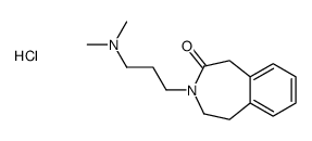 3-[3-(dimethylamino)propyl]-2,5-dihydro-1H-3-benzazepin-4-one,hydrochloride结构式