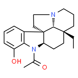 1-Acetylaspidospermidin-17-ol Structure