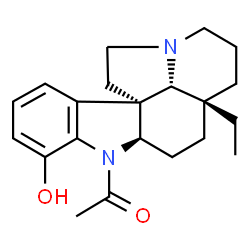 1-Acetylaspidospermidin-17-ol structure