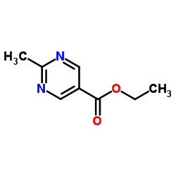 2-甲基嘧啶-5-甲酸乙酯结构式