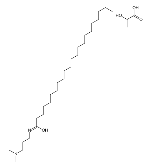 N-[3-(dimethylamino)propyl]docosanamide,2-hydroxypropanoic acid Structure