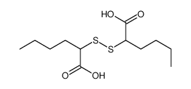 2-(1-carboxypentyldisulfanyl)hexanoic acid Structure