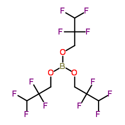 Tris(2,2,3,3-tetrafluoropropoxy)borane Structure
