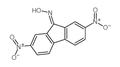 9H-Fluoren-9-one,2,7-dinitro-, oxime结构式