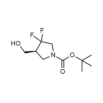 Tert-butyl (S)-3,3-difluoro-4-(hydroxymethyl)pyrrolidine-1-carboxylate Structure