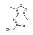 2-chloro-N-(3,5-dimethyl-1,2-oxazol-4-yl)acetamide结构式
