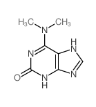 2H-Purin-2-one,6-(dimethylamino)-1,3-dihydro-结构式