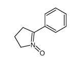 1-oxido-5-phenyl-3,4-dihydro-2H-pyrrol-1-ium结构式