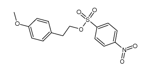 2-(p-methoxyphenyl)ethyl p-nitrobenzenesulphonate结构式