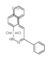 Benzenesulfonic acid,4-methyl-, 2-(1,3-diphenyl-2-propen-1-ylidene)hydrazide结构式