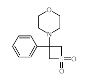 Morpholine,4-(1,1-dioxido-3-phenyl-3-thietanyl)- Structure