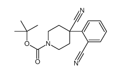 1-BOC-4-CYANO-4-(2-CYANOPHENYL)-PIPERIDINE Structure