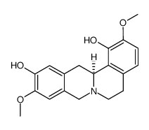 (13aS)-5,8,13,13aα-Tetrahydro-2,11-dimethoxy-6H-dibenzo[a,g]quinolizine-1,10-diol结构式