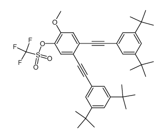 4,5-di(3',5'-di-tert-butylphenylethynyl)-2-methoxyphenyl trifluoromethanesulfonate Structure