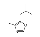 4-methyl-5-(2-methylpropyl)-1,3-oxazole结构式