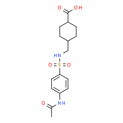 4-[({[4-(acetylamino)phenyl]sulfonyl}amino)methyl]cyclohexanecarboxylic acid picture