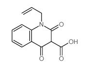 1-ALLYL-2,4-DIOXO-1,2,3,4-TETRAHYDROQUINOLINE-3-CARBOXYLIC ACID结构式